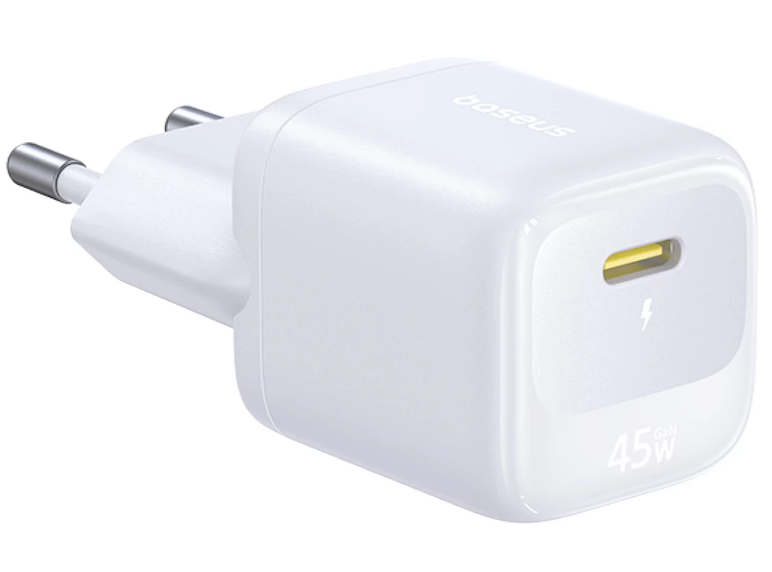 Caricatore da rete Baseus EnerFill FN22, 45 W, 3 A, 1 x USB-C, Bianco E0123301