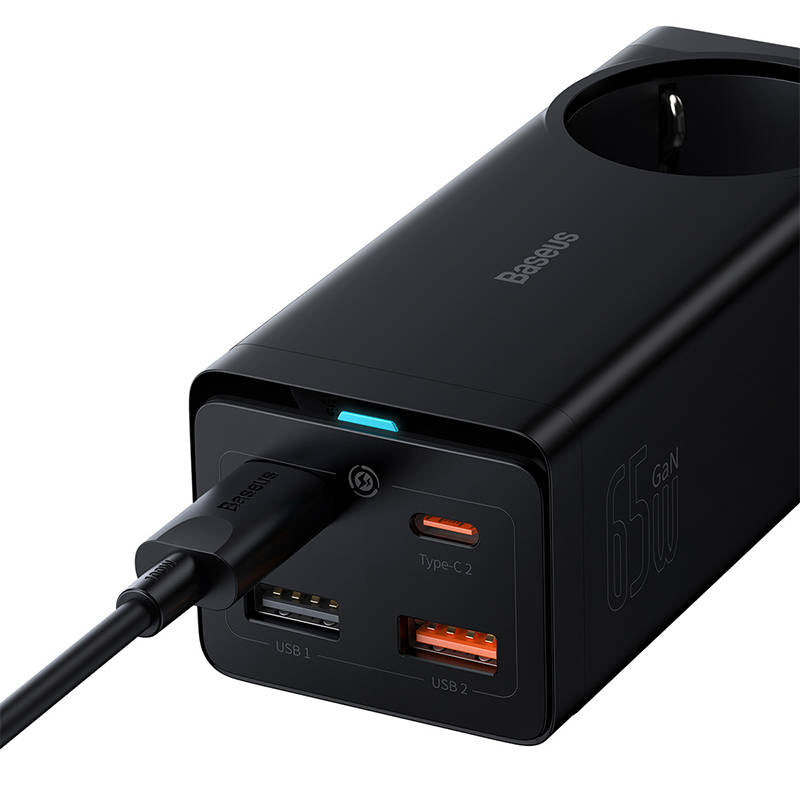 Prolunga Baseus GaN3 Pro, 1 x Schuko, Nero PSZM000901