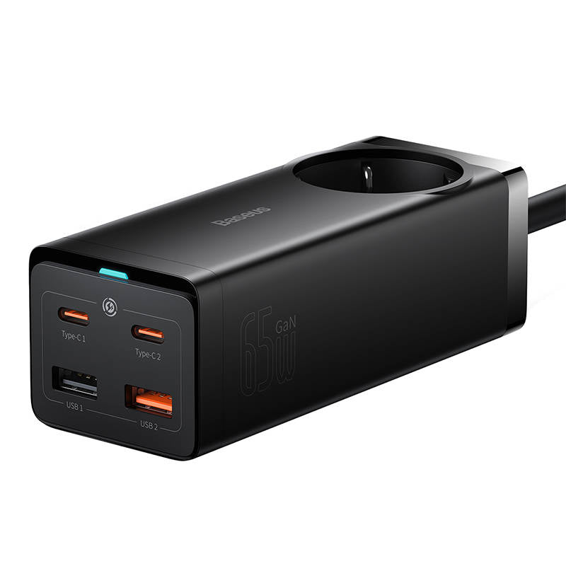 Prolunga Baseus GaN3 Pro, 1 x Schuko, Nero PSZM000901