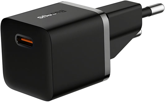 Caricatore di rete Baseus GaN5 Mini, 20W, 3A, 1 x USB-C, nero CCGN05010101
