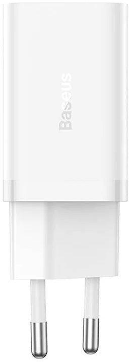 Caricabatterie Retea Baseus GaN5 Pro, 40W, 3A, 2 x USB-C, Bianco CCGP180102
