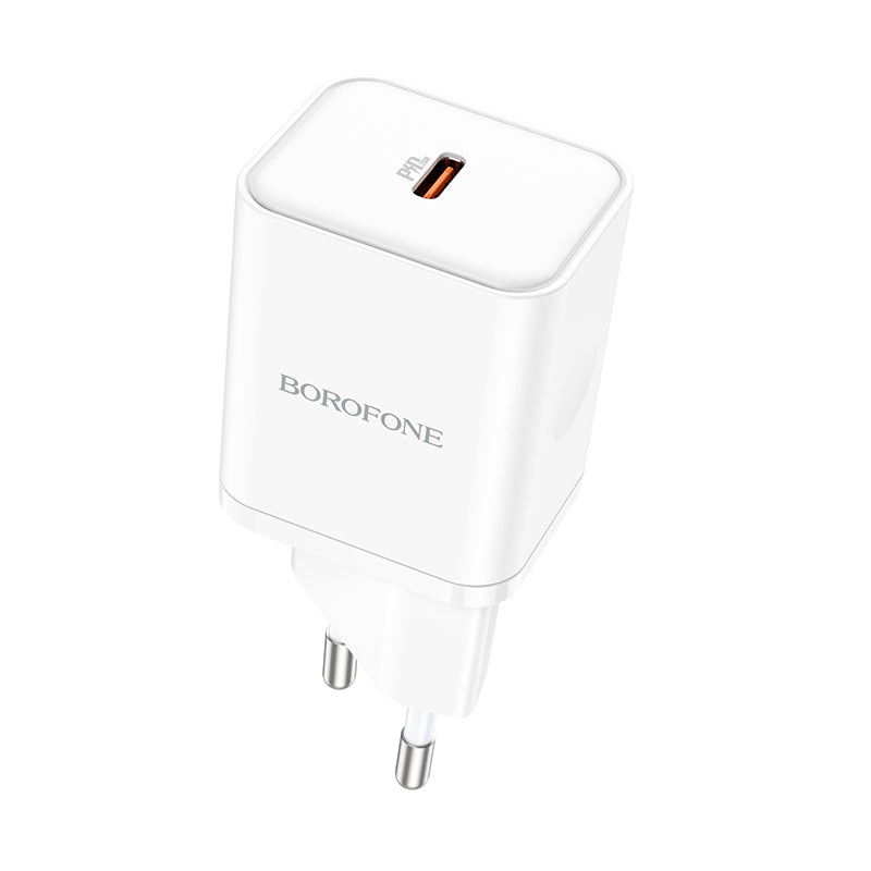 Caricabatterie Retea Borofone BN6 Field, 20W, 3A, 1 x USB-C, Bianco