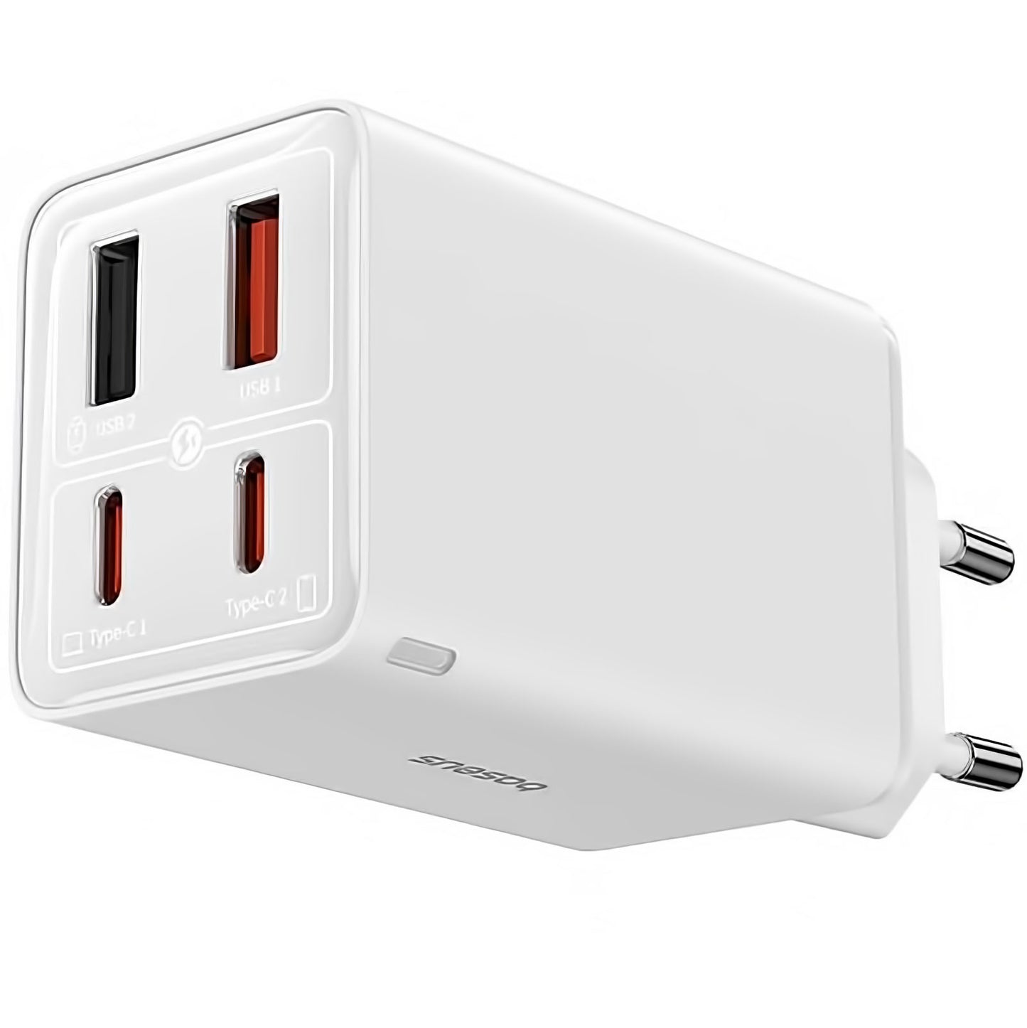 Caricabatterie Retea con Cavo USB-C Baseus GaN6 Pro, 100W, 3.25A, 2 x USB-A - 2 x USB-C, Bianco P10162705212-00
