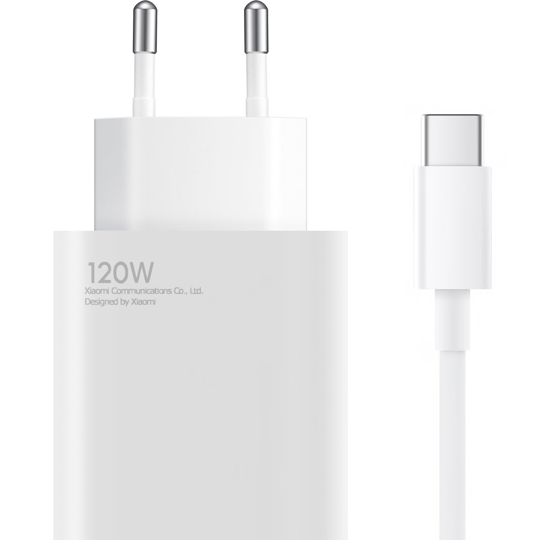 Caricabatterie di rete Xiaomi con cavo USB-C, 120W, 6A, 1 x USB-A, bianco BHR9462EU
