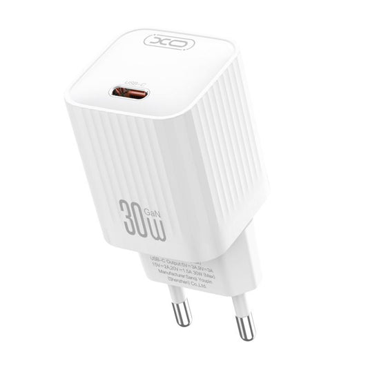 Caricabatterie da Rete con Cavo USB-C XO Design L148, 30W, 3A, 1 x USB-C, Bianco