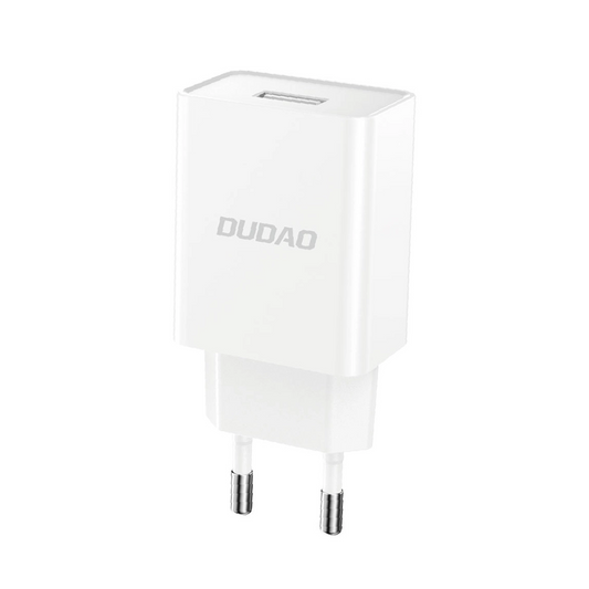 Caricabatterie da rete con cavo USB-C Dudao A4EU, 10W, 2.1A, 1 x USB-A, Bianco