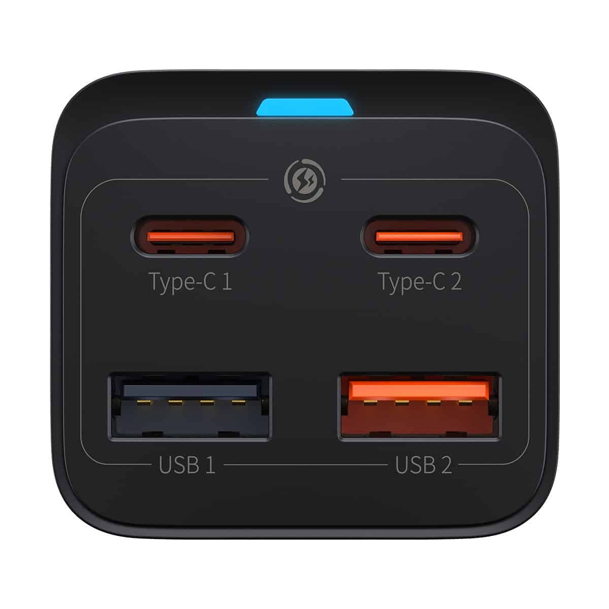 Caricabatterie Stazione Baseus GaN3 Pro, 65W, 3A, 2 x USB-A - 2 x USB-C, Nero CCGP040101