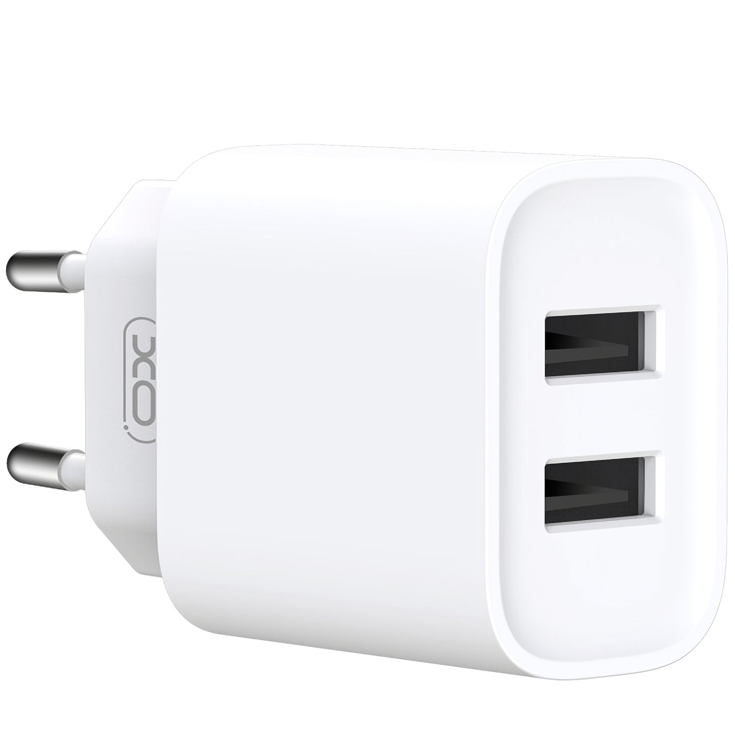 XO Design XO Design BPCE02C Caricatore di rete con cavo USB-C, 10,5W, 2,1A, 2 x USB-A, bianco