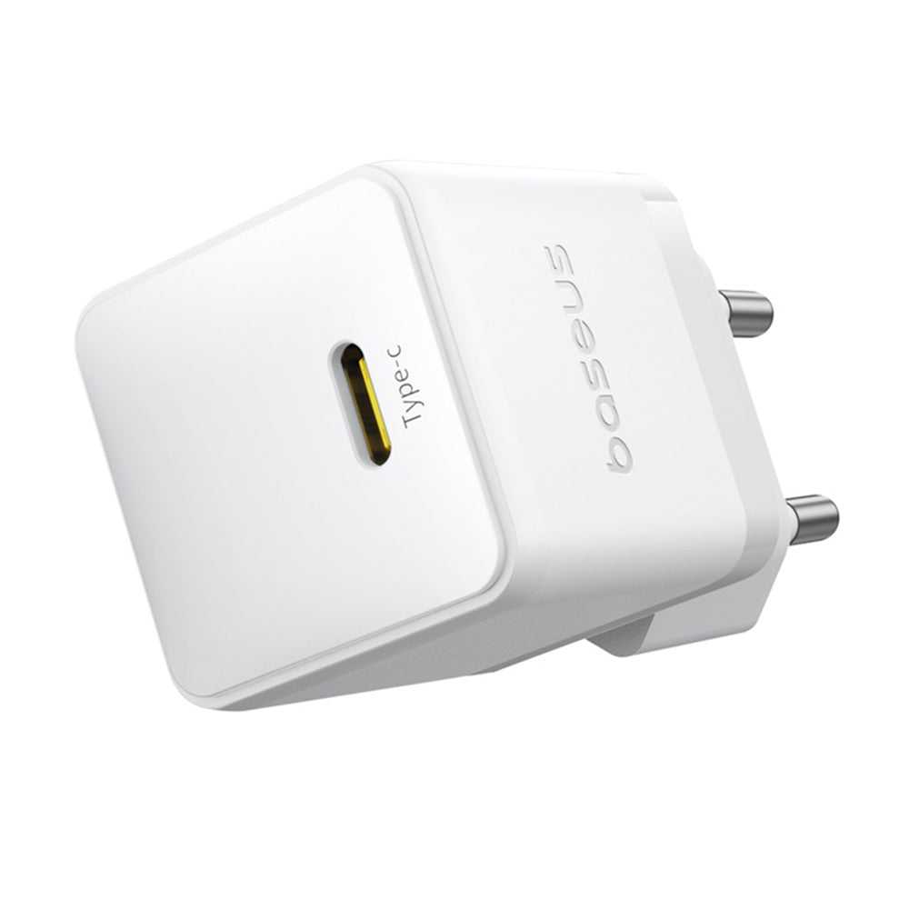 Caricabatterie da rete con cavo USB-C Baseus Palm, 20W, 3A, 1 x USB-C, Bianco P10111602213-01