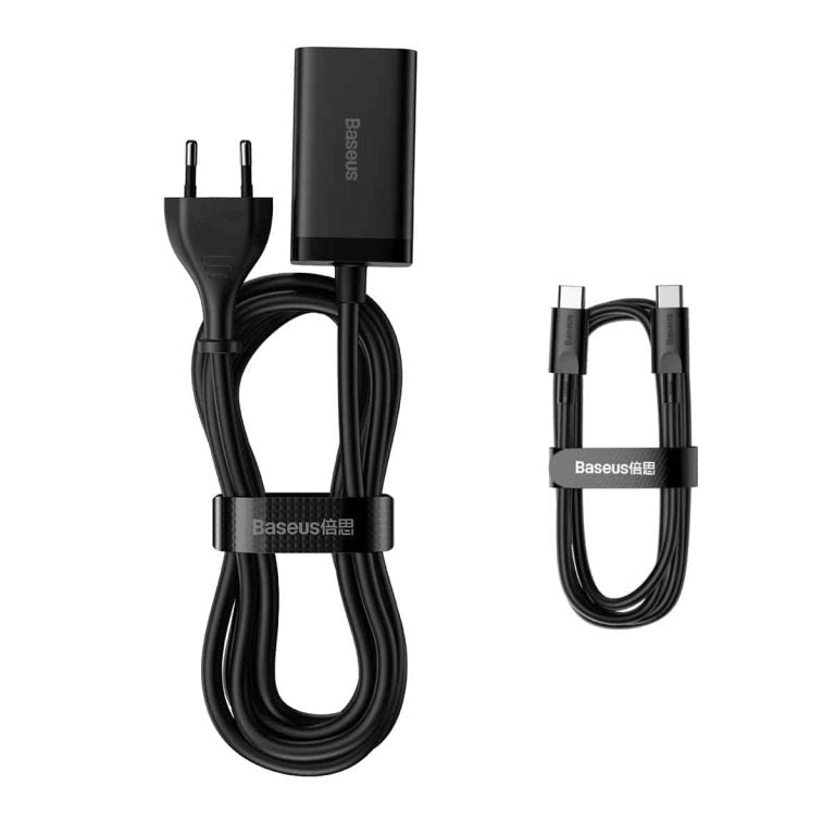 Caricabatterie Stazione Baseus GaN3 Pro, 65W, 3A, 2 x USB-A - 2 x USB-C, Nero CCGP040101