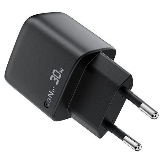 Caricabatterie da rete con cavo USB-C Acefast A115 Display, 30W, 3A, 1 x USB-C, Nero