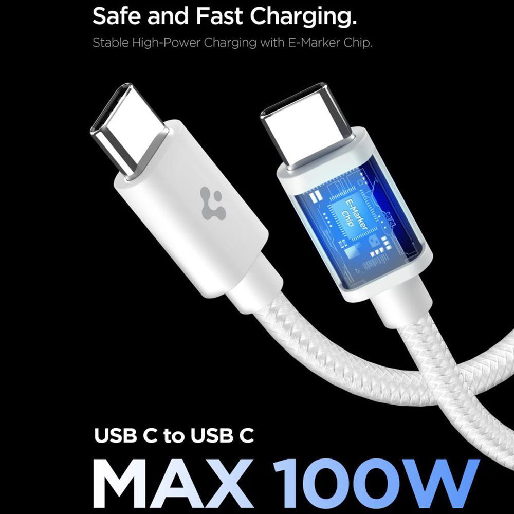 Caricabatterie Retea Con Cavo USB-C Spigen EE451EU Essential, 45W, 3A, 1 x USB-C, Bianco ACH09473