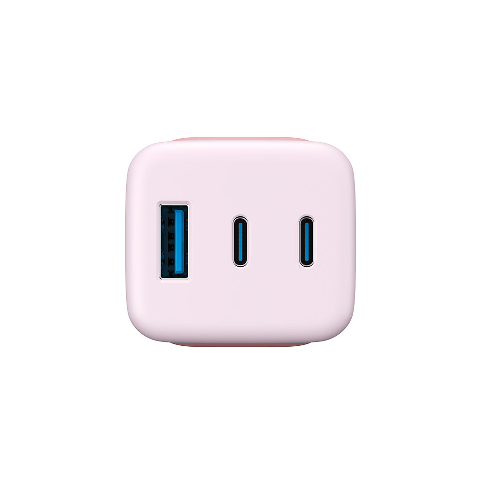 Caricabatterie da Rete HAVIT UC260, 65W, 3A, 1 x USB-A - 2 x USB-C, Rosa