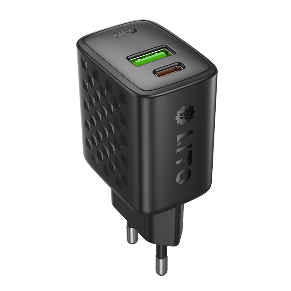 Caricabatterie Retea Lito LC19, 30W, 3A, 1 x USB-A - 1 x USB-C, Nero