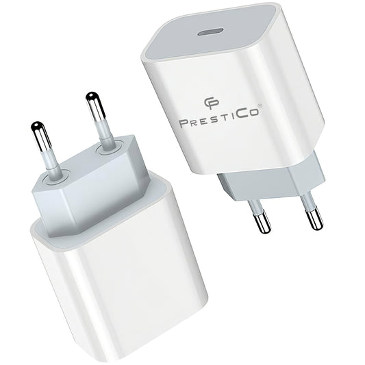 Caricatore di rete Prestico F8A Box, 20W, 3A, 1 x USB-C, bianco