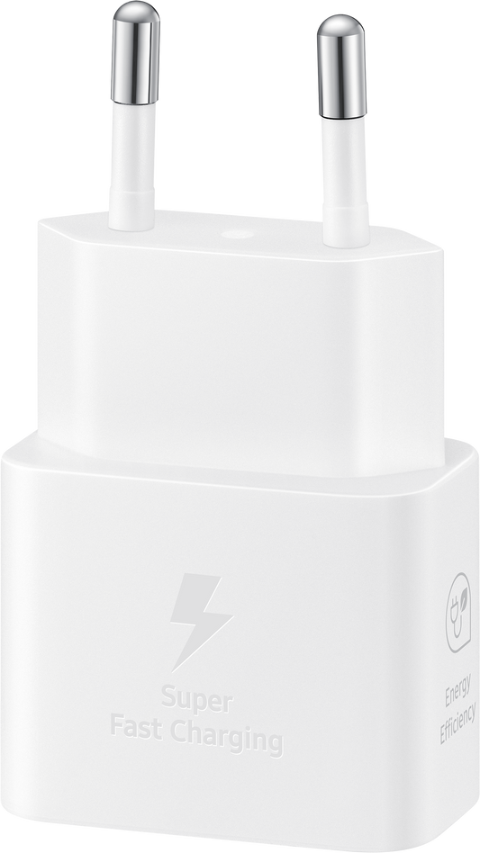 Caricabatterie di rete Samsung, 25W, 3A, 1 x USB-C, bianco EP-T2510NWEGEU