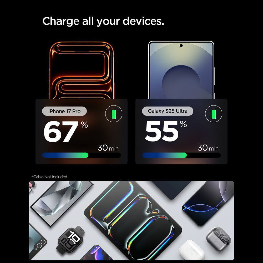 Caricatore da rete Spigen EE301EU Essential, 30W, 3A, 1 x USB-C, Nero ACH09493