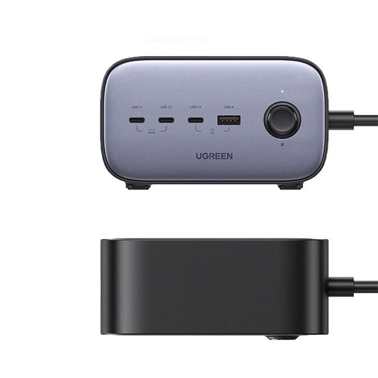 Prolunga UGREEN CD270, 2 x Schuko, Grigio