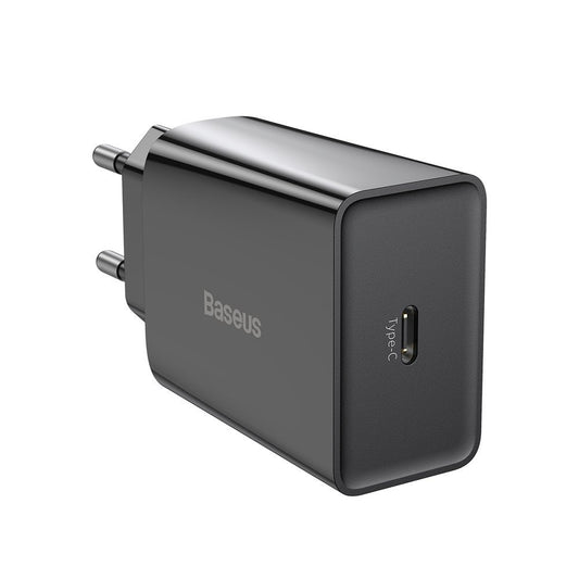 Caricatore da rete Baseus Speed, 20W, 3A, 1 x USB-C, Nero CCFS-SN01