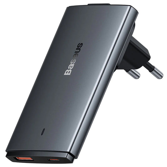 Baseus GaN5 Pro Ultra Slim, 65W, 3,25A, 1 x USB-C, 1 x USB-C, grigio CCGP150113