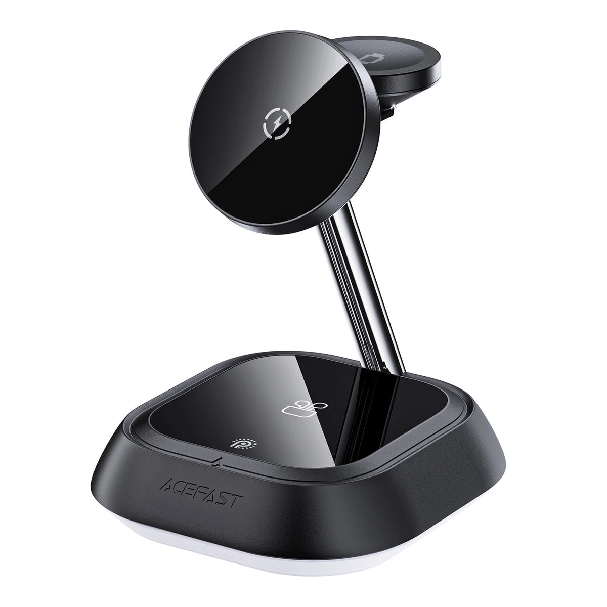 Caricabatterie Wireless Retea Acefast E16 3in1, 15W, 1.67A, Nero