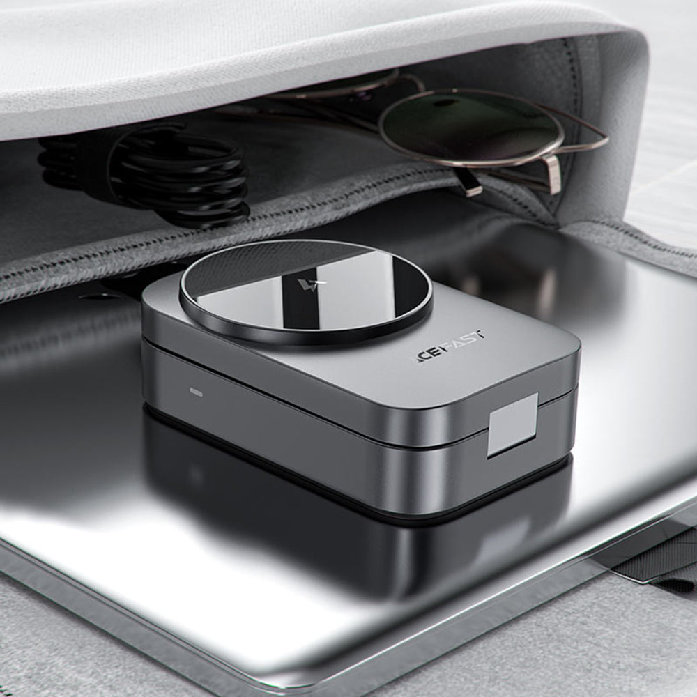 Caricabatterie Wireless Rete Acefast E22 3in1, 22.5W, 1.67A, Grigio