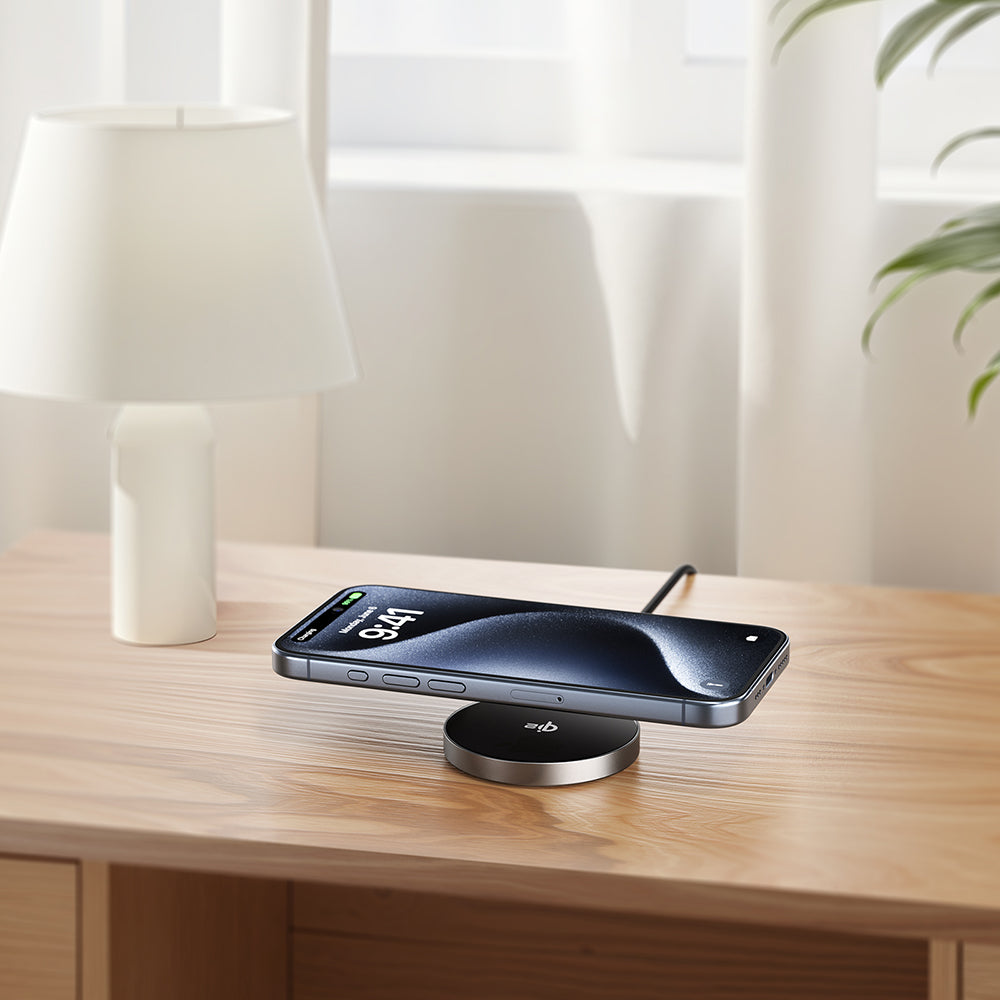 Caricabatterie Wireless Retea Acefast E24, 15W, 1.67A, Grigio