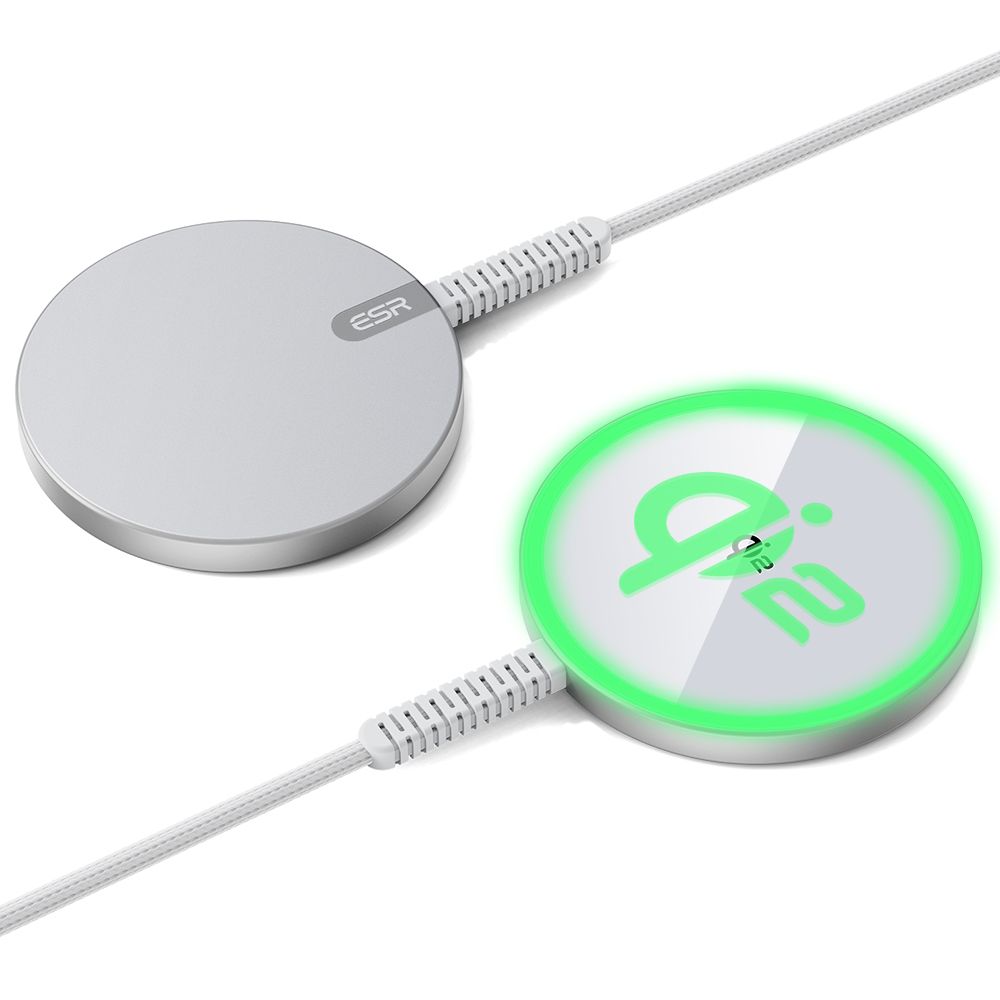 Caricabatterie Wireless ESR HaloLock, 15W, 1.67A, Argento