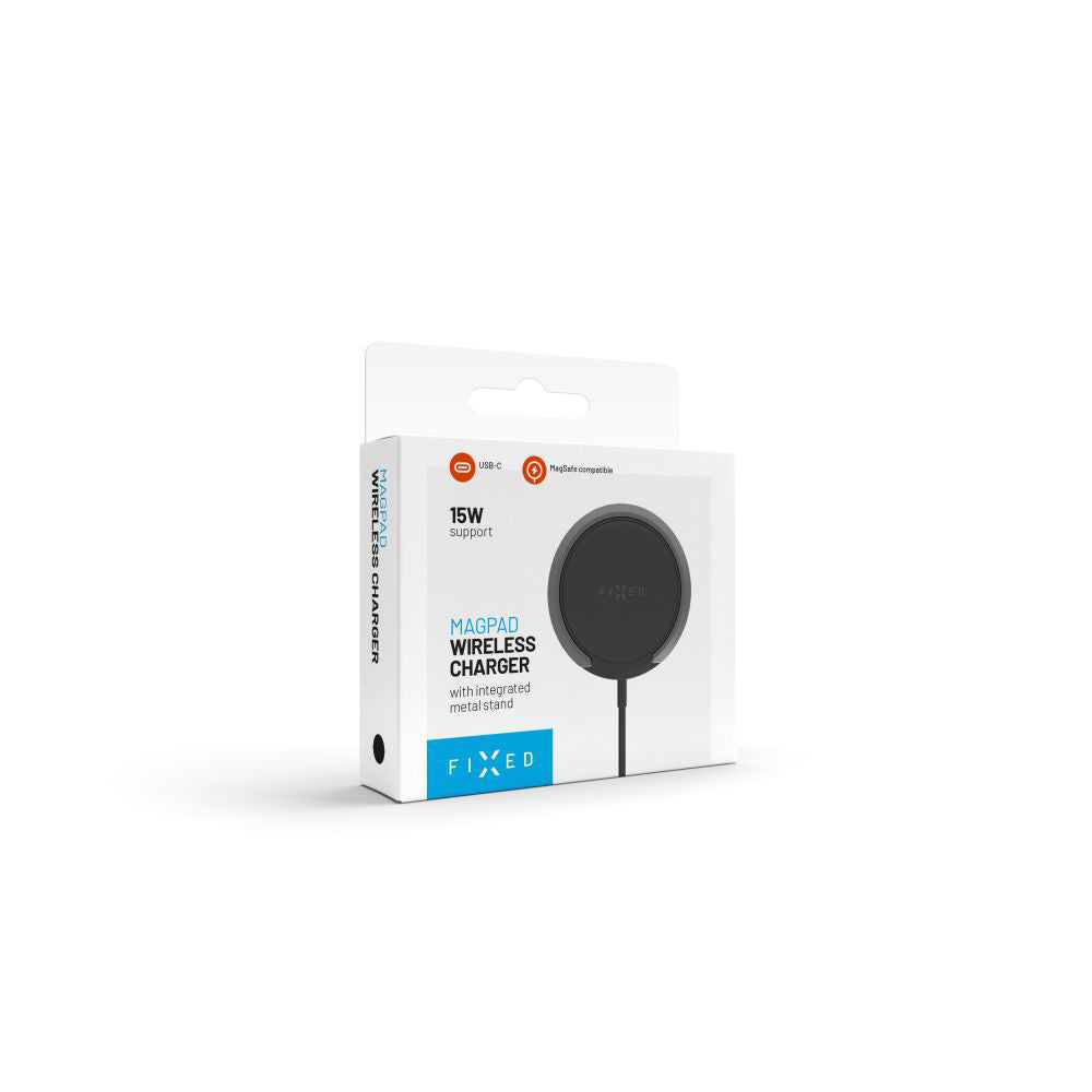 Caricabatterie Wireless Retea Fixed Ring, 15W, 1.67A, Nero