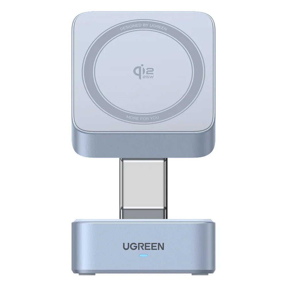 Caricabatterie Wireless UGREEN W752 2in1, 35W, 3A, 1 x USB-C, Blu