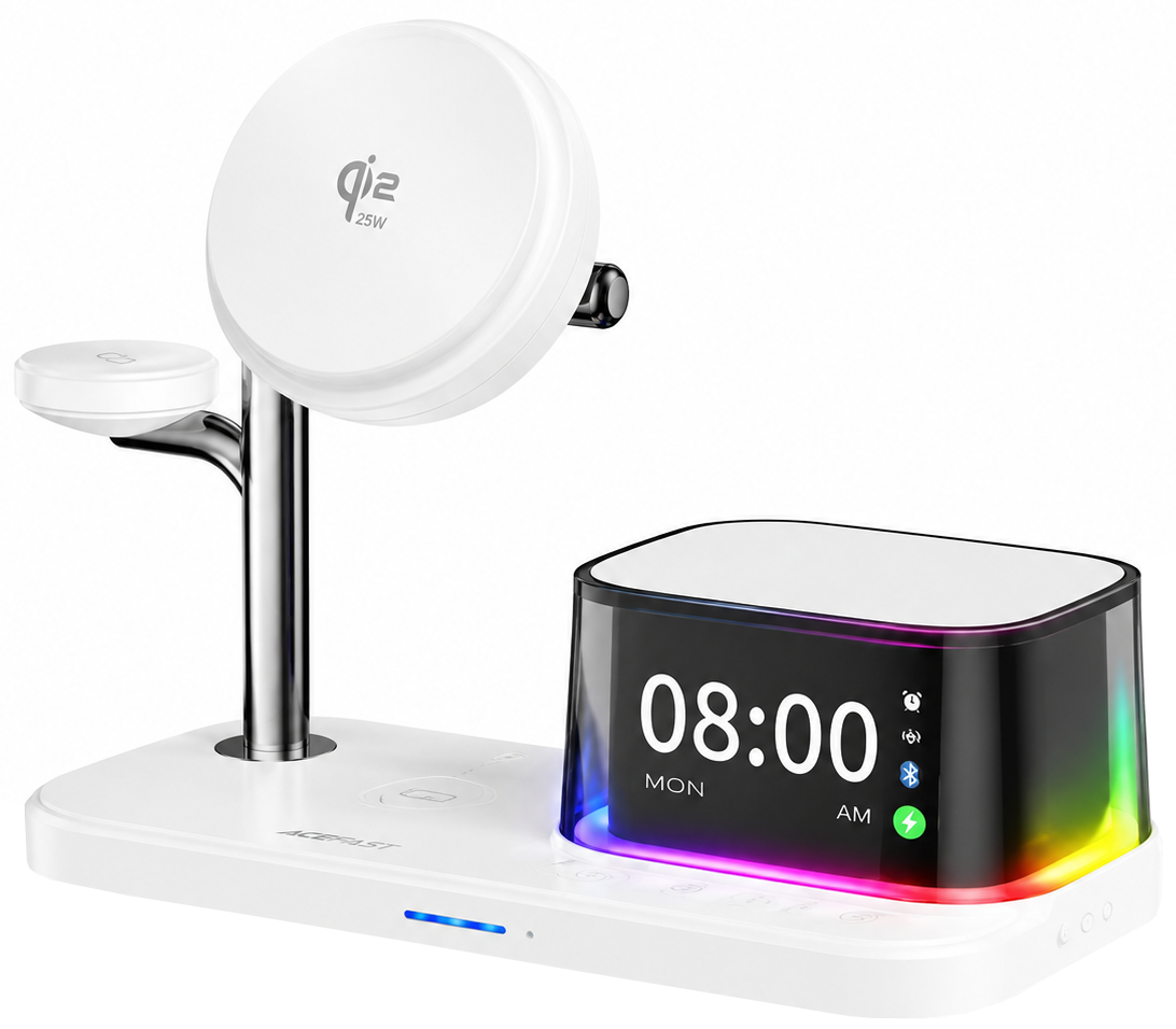 Caricatore Wireless da Rete XO Design CX045 3in1, 25W, Bianco