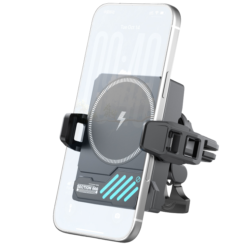 Caricabatterie wireless per auto XO Design SL14, 25 W, nero