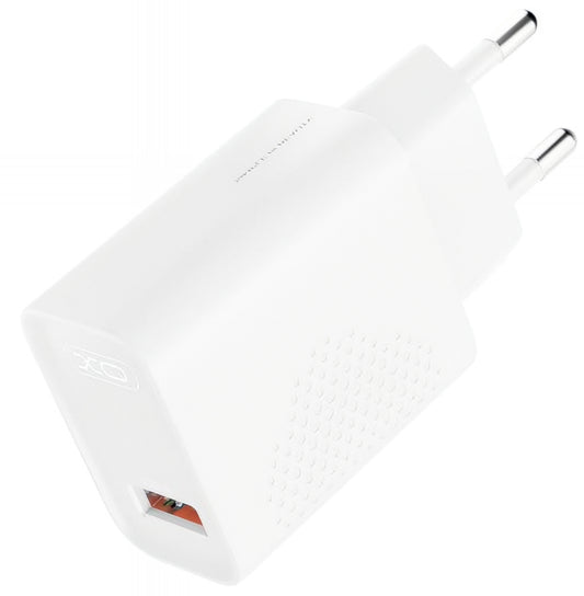 Caricabatterie Retea XO Design L159, 18W, 3A, 1 x USB-A, Bianco