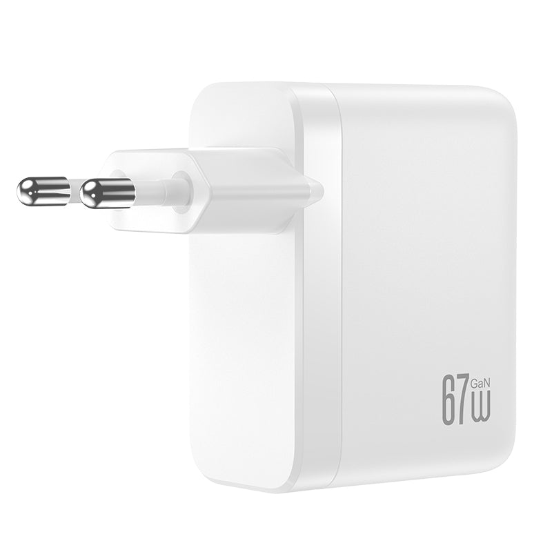 Caricatore da rete XO Design CE39, 67W, 3A, 1 x USB-A - 3 x USB-C, Bianco