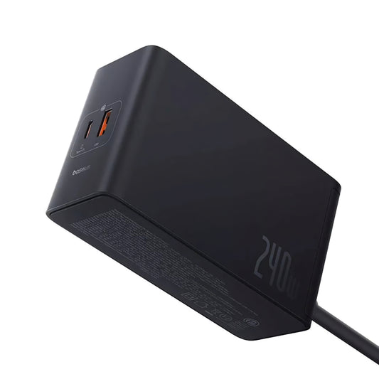 Caricabatterie Stazione Baseus 5in1, 240W, 5A, 1 x USB-A - 3 x USB-C - 1 x DC, Nero P10163901113-00