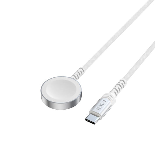 Tech-Protect MC01 Caricabatterie wireless Ultraboost per Apple Watch Series, bianco