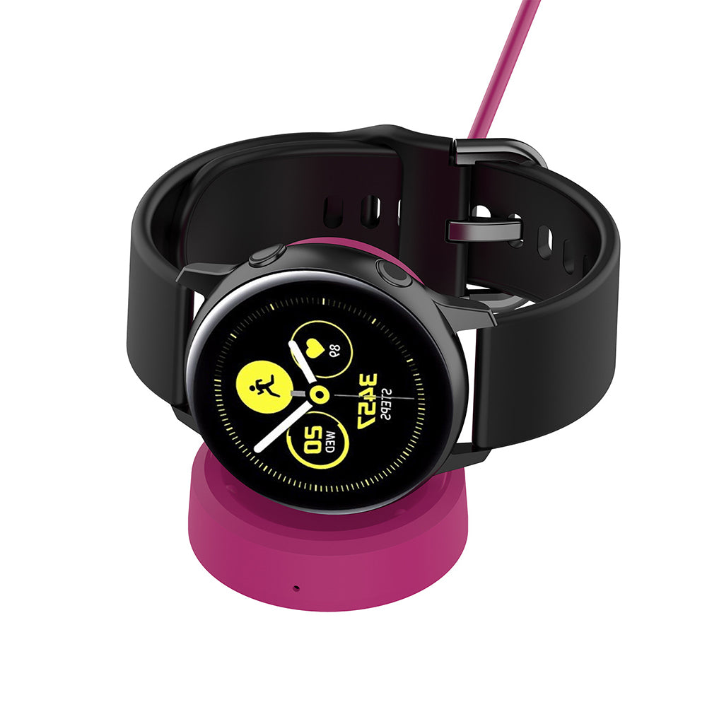 Caricabatterie Wireless Techsuit TSC3 per Samsung Galaxy Watch Series, USB-A, Nero