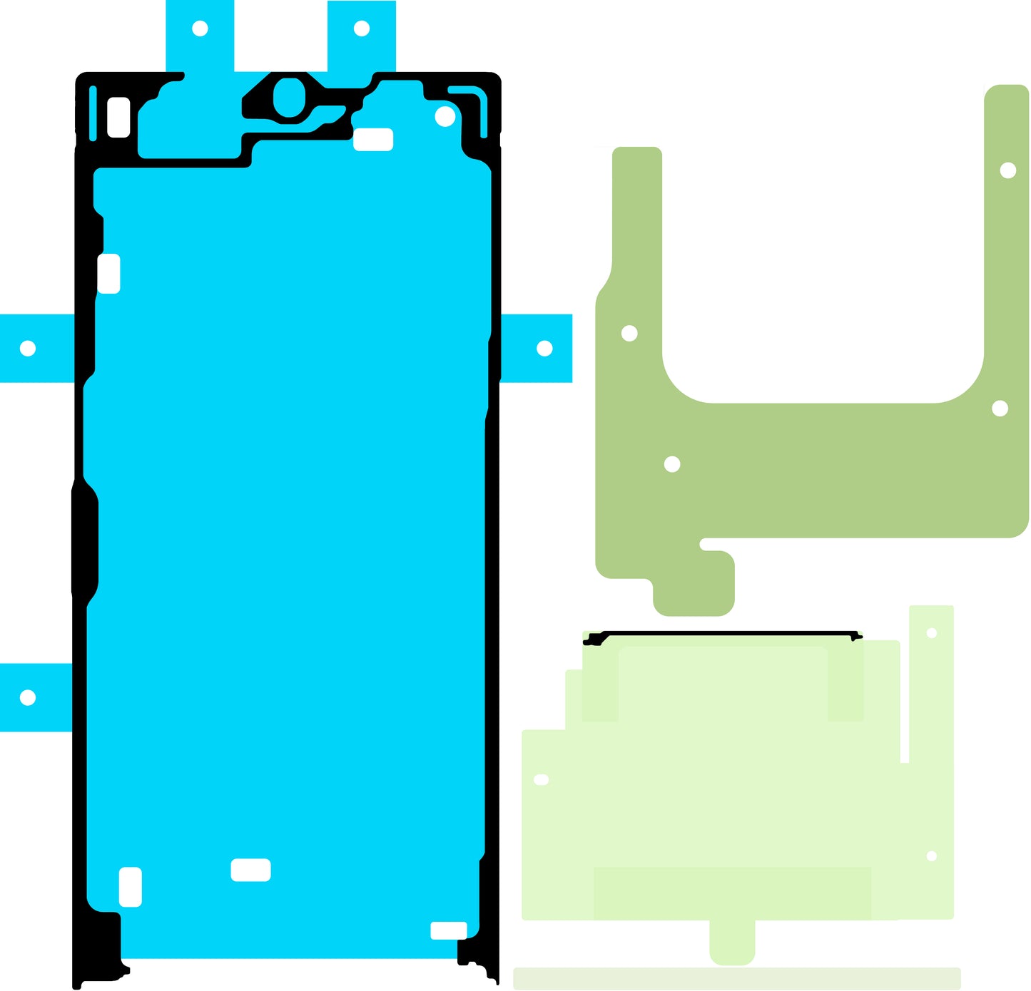 Kit Adesivo Display Samsung Galaxy S24 Ultra S928, Service Pack GH82-33544A