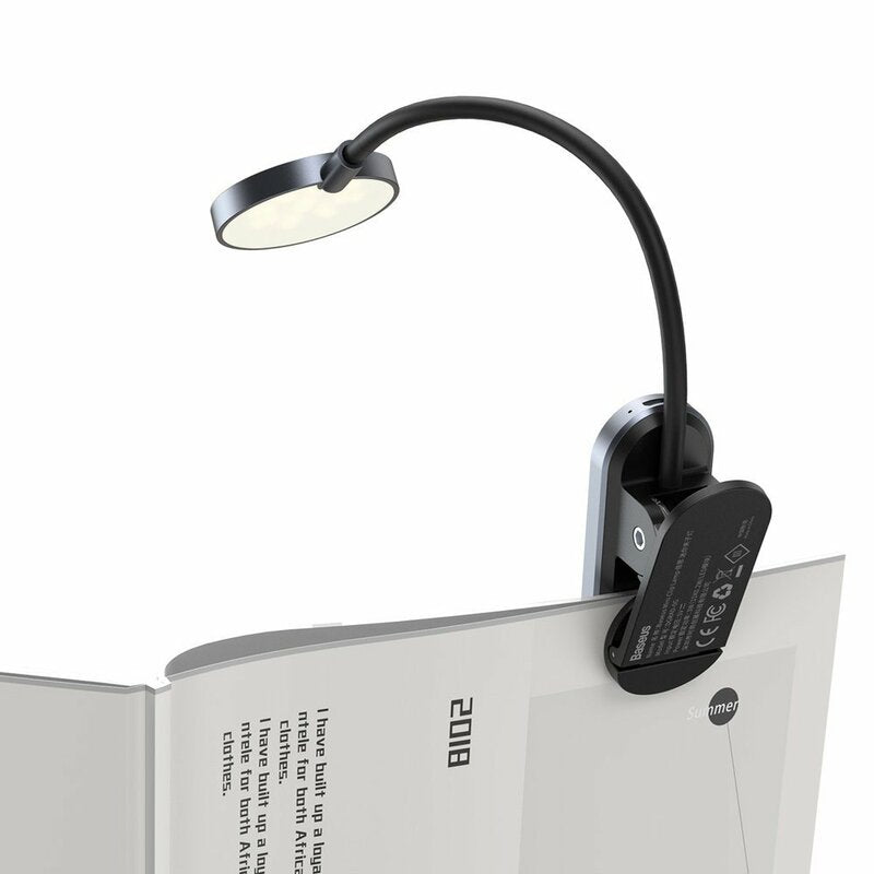 Lampada LED da scrivania Baseus Comfort Reading Mini Clip, Grigio DGRAD-0G