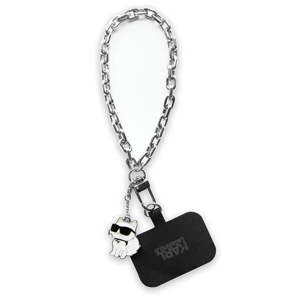 Catena Portachiavi Telefono Karl Lagerfeld Choupette, Argento