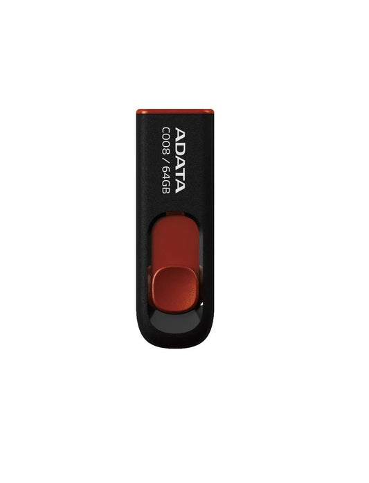 Memoria Esterna USB-A Adata C008, 64Gb AC008-64G-RKD