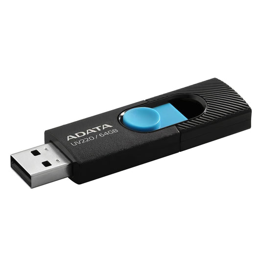 Memoria esterna USB-A Adata UV220, 64Gb AUV220-64G-RBKBL