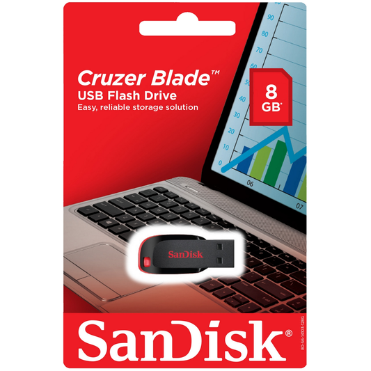 Memoria esterna SanDisk Cruzer Blade USB-A, 8Gb SDCZ50-008G-B35