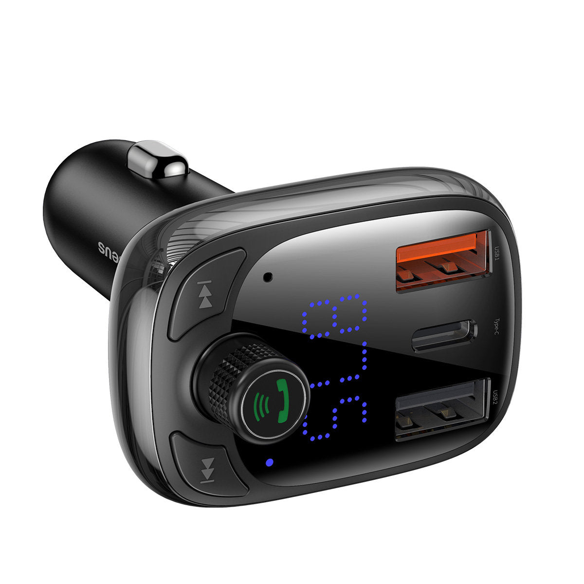 Baseus S-13 Modulatore FM Bluetooth, 2 x USB-A - 1 x USB C - 1 x microSD CCMT000101