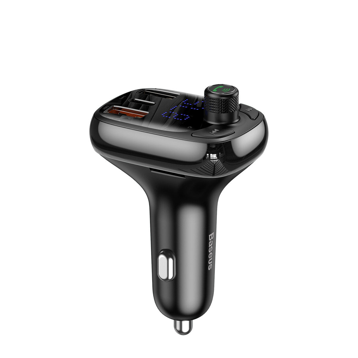 Baseus S-13 Modulatore FM Bluetooth, 2 x USB-A - 1 x USB C - 1 x microSD CCMT000101