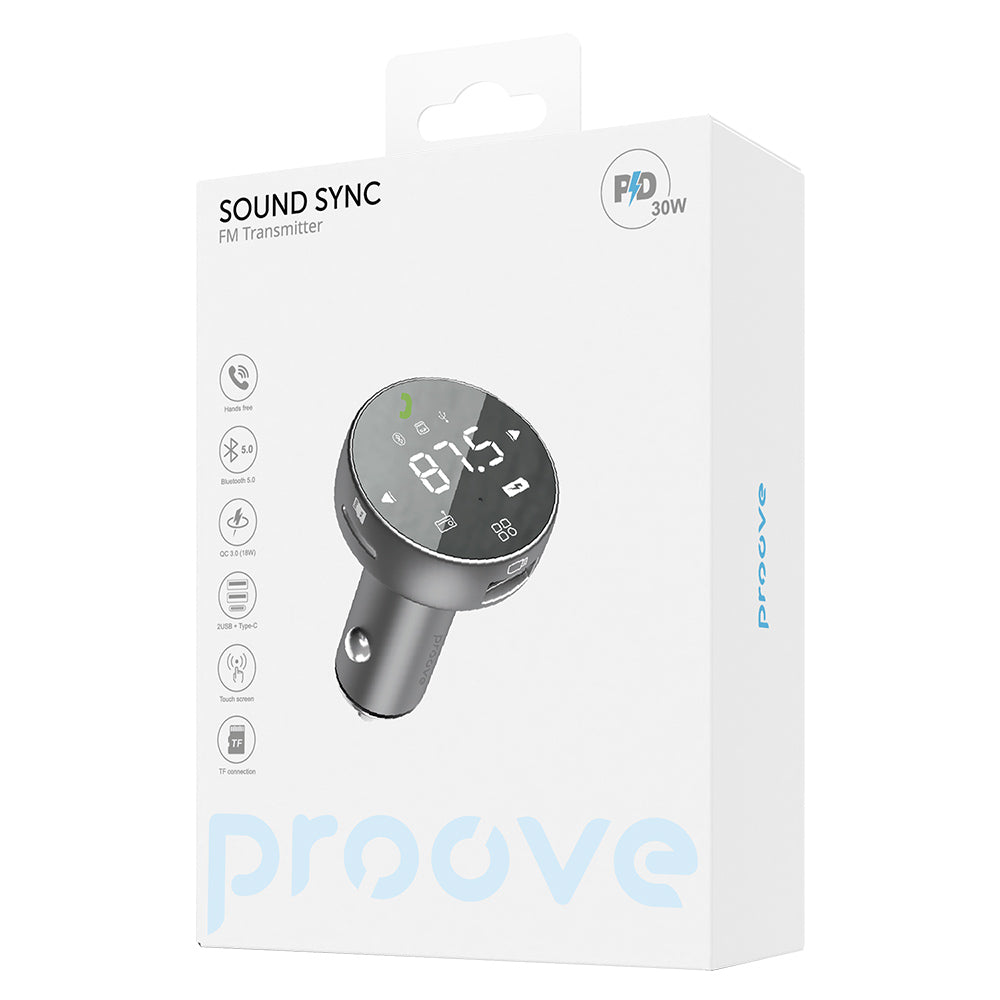 Modulatore FM Bluetooth Proove, 1 x USB-A - 1 x USB-C - 1 x microSD FMSS30110003