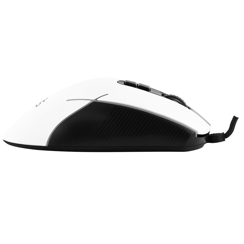 Mouse Gaming Cablato USB Proove Defiant, RGB, 7200DPI, Bianco CMDE00000101