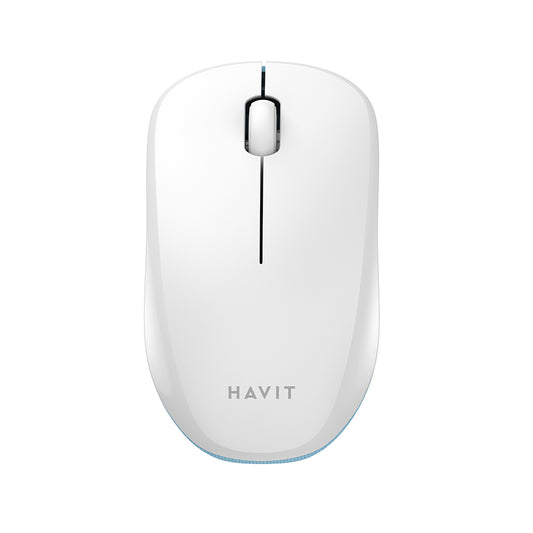 Mouse Wireless HAVIT MS66GT, 1200DPI, Bianco Blu