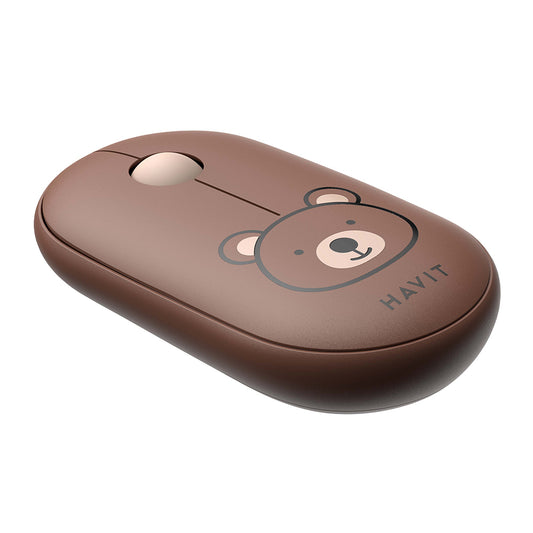 Mouse Wireless HAVIT MS75GT Pro, 1600DPI, Marrone