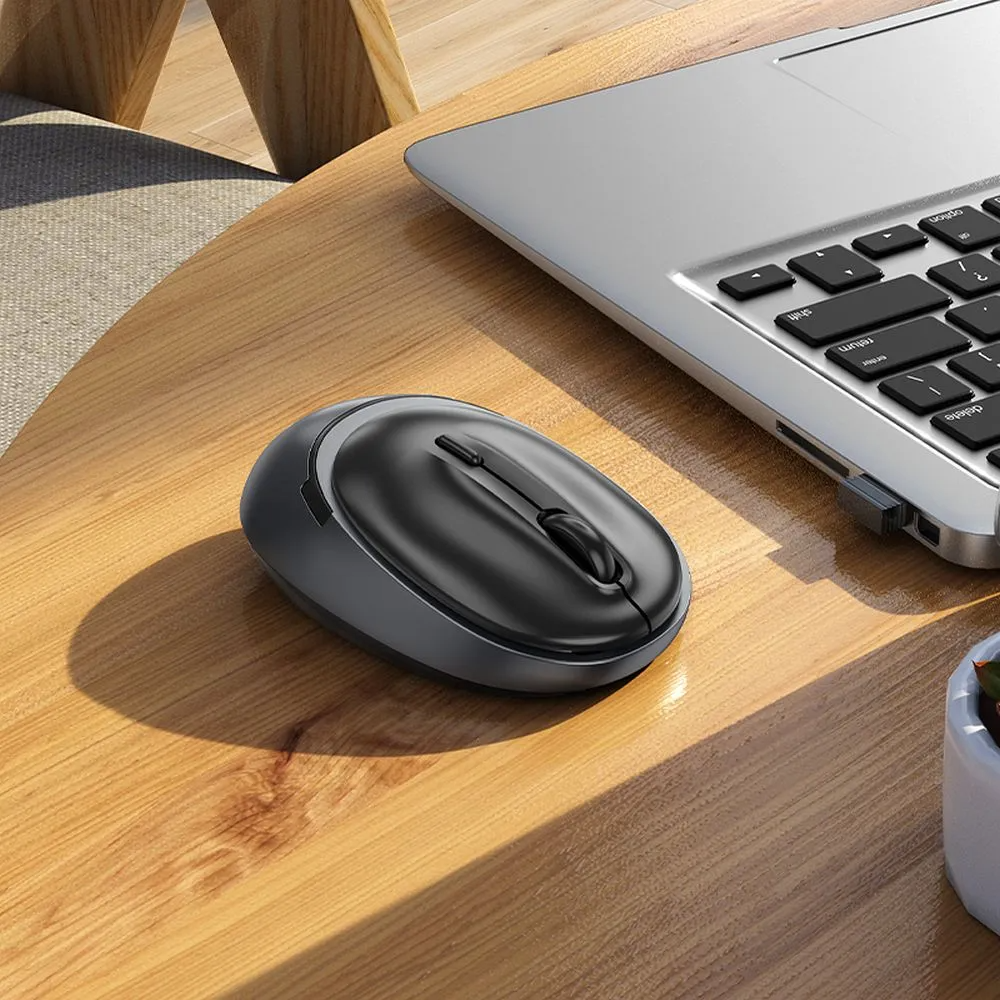 Mouse Wireless HOCO GM34, 1600DPI, BT / Wi-Fi, Nero